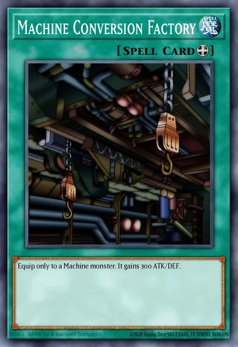 Machine Conversion Factory, card LOB-E076 from Legend of Blue Eyes White Dragon