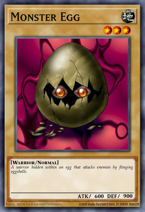 Monster Egg, card LOB-E013 from Legend of Blue Eyes White Dragon