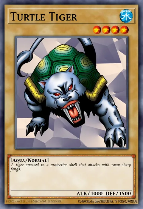 Turtle Tiger, card LOB-023 from Legend of Blue Eyes White Dragon