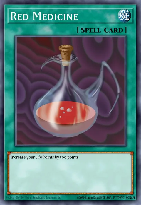 Red Medicine, card LOB-054 from Legend of Blue Eyes White Dragon