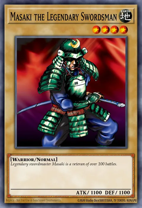Masaki the Legendary Swordsman, card LCJW-EN002 from Legendary Collection 4: Joey's World Mega Pack