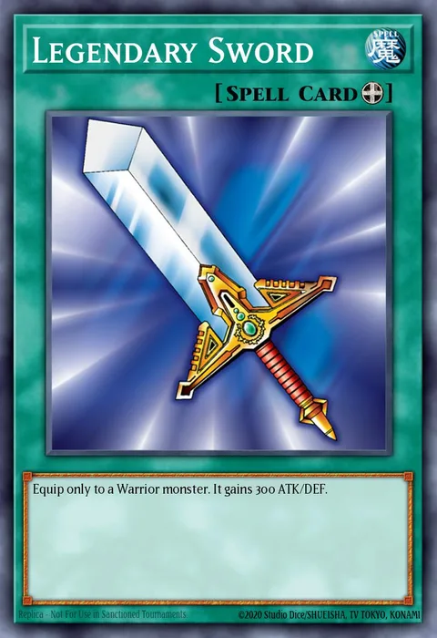 Legendary Sword, card LOB-EN040 from Legend of Blue Eyes White Dragon