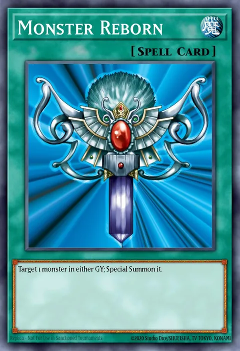 Monster Reborn, carte LOB-EN118 de Legend of Blue Eyes White Dragon