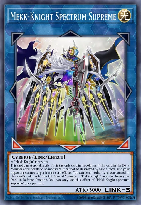 Mekk-Knight Spectrum Supreme, card EXFO-EN047 from Extreme Force