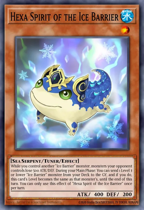 Hexa Spirit of the Ice Barrier, card SDFC-EN004 from Structure Deck: Freezing Chains