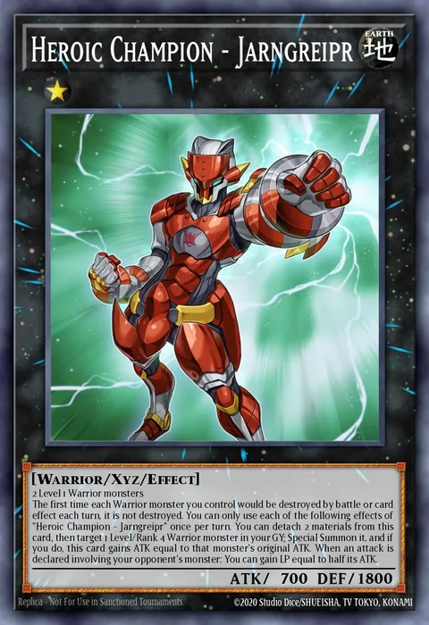 Heroic Champion - Jarngreipr, card DIFO-EN045 from Dimension Force