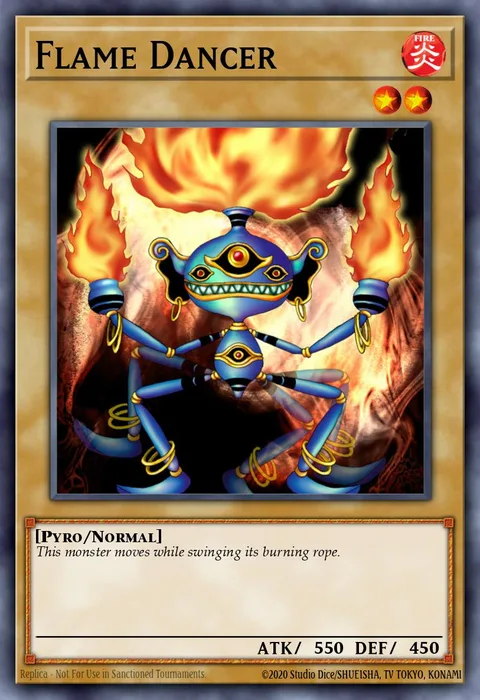 Flame Dancer, carte LON-E058 de Labyrinth of Nightmare
