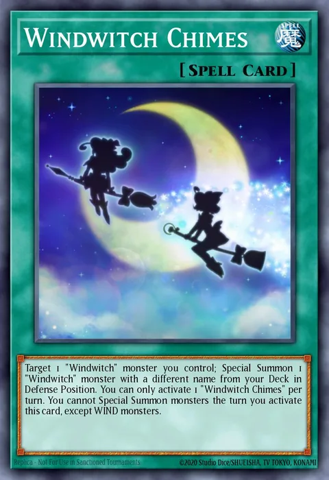 Windwitch Chimes, card MP22-EN033 from 2022 Tin of the Pharaoh's Gods
