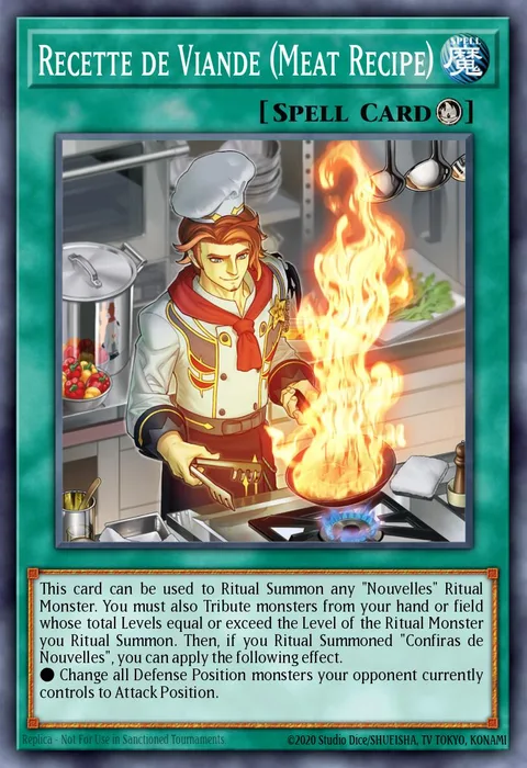 Recette de Viande (Meat Recipe), card WISU-EN038 from Wild Survivors
