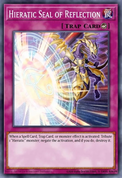 Hieratic Seal of Reflection, card GFTP-EN057 from Ghosts From the Past