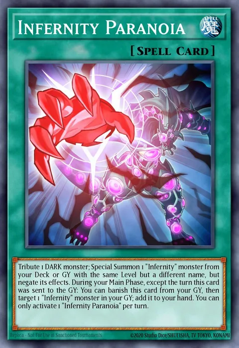 Infernity Paranoia, card PHRA-EN060 from Phantom Rage