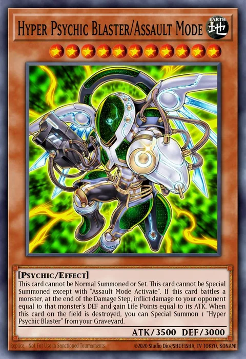 Hyper Psychic Blaster/Assault Mode, card CRMS-EN020 from Crimson Crisis