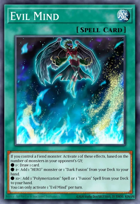 Evil Mind, carte LDS3-EN037 de Legendary Duelists: Season 3