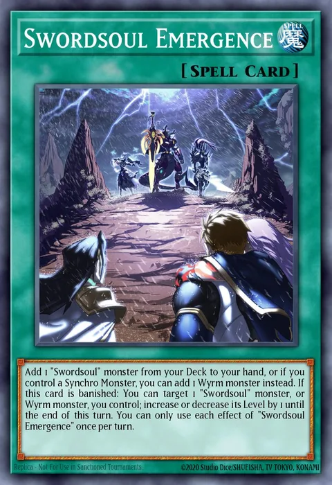 Swordsoul Emergence, card MAMA-EN041 from Magnificent Mavens