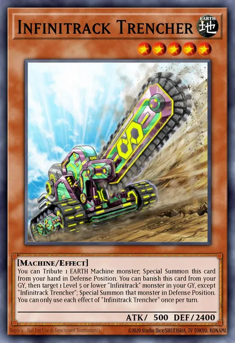 Infinitrack Trencher, card INCH-EN005 from The Infinity Chasers