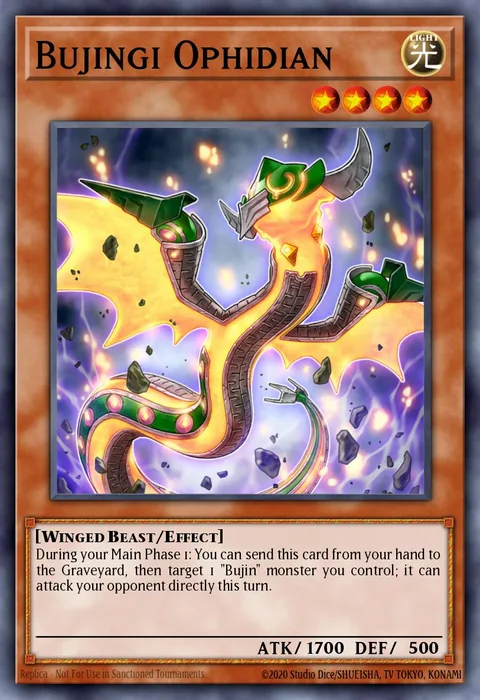 Bujingi Ophidian, card JOTL-EN021 from Judgment of the Light