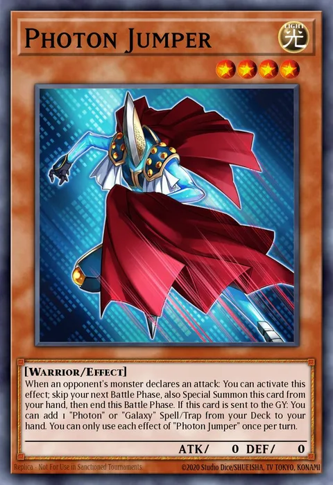 Photon Jumper, carte BLMR-EN043 de Battles of Legend: Monstrous Revenge
