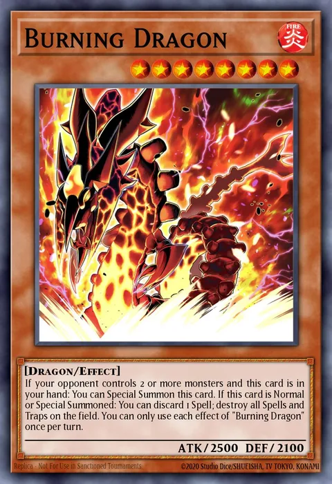 Burning Dragon, carte MP24-EN251 de 25th Anniversary Tin: Dueling Mirrors