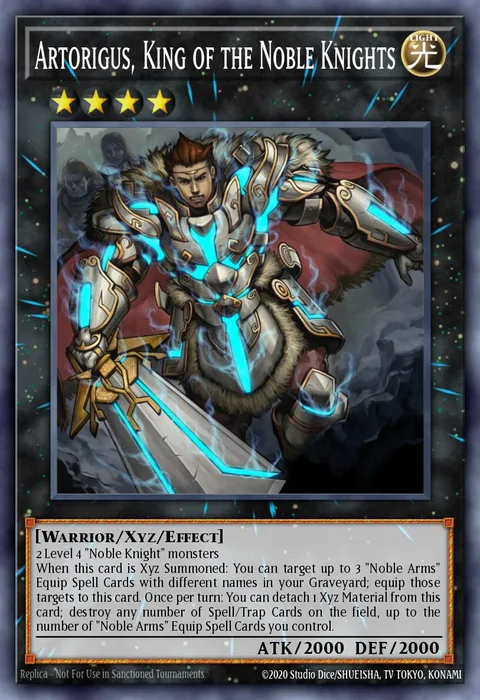 Artorigus, King of the Noble Knights, card NKRT-EN037 from Noble Knights of the Round Table Box Set