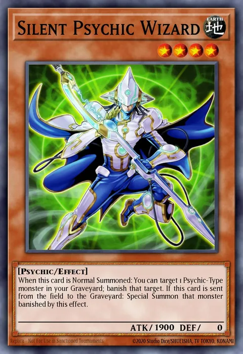 Silent Psychic Wizard, card BP03-EN084 from Battle Pack 3: Monster League