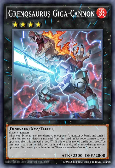 Grenosaurus Giga-Cannon, card MP24-EN370 from 25th Anniversary Tin: Dueling Mirrors