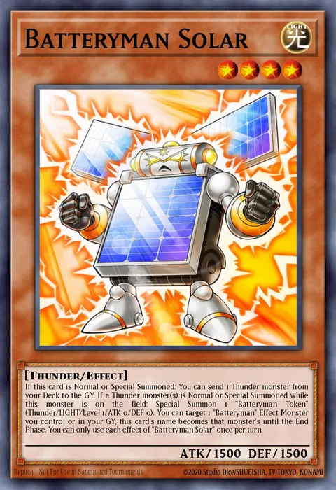 Batteryman Solar, carte FLOD-EN027 de Flames of Destruction