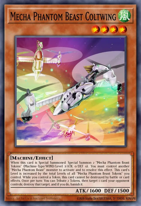 Mecha Phantom Beast Coltwing, carte MP14-EN077 de 2014 Mega-Tin Mega Pack