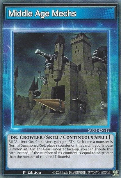 Middle Age Mechs (Skill Card), card SGX1-ENS12 from Speed Duel GX: Duel Academy Box