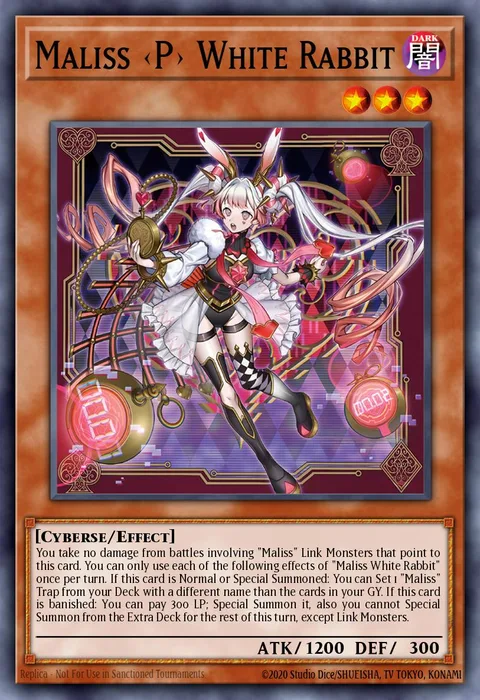 Maliss <P> White Rabbit, carte MP25-EN122 de 2025 Mega-Pack Tin