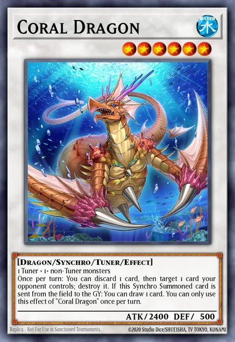 Coral Dragon, card STAS-EN042 from 2-Player Starter Set