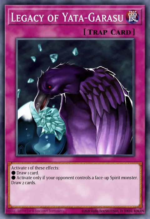 Legacy of Yata-Garasu, card PP01-EN009 from Premium Pack (TCG)