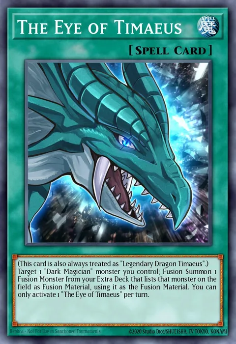 The Eye of Timaeus, card DRLG-EN005 from Dragons of Legend