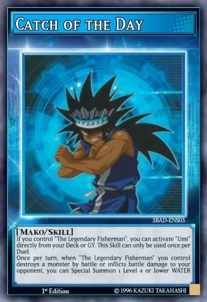 Catch of the Day, card STP6-ENS02 from Speed Duel Tournament Pack 6