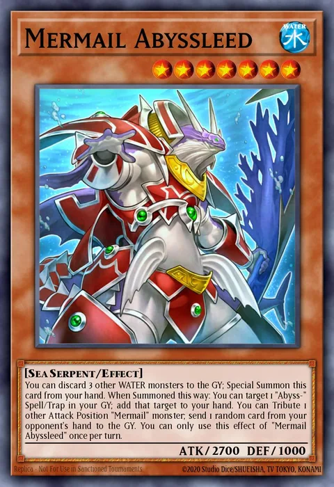 Mermail Abyssleed, card SHVA-EN038 from Shadows in Valhalla