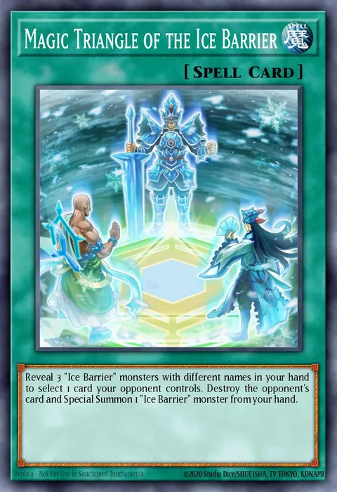 Magic Triangle of the Ice Barrier, carte TSHD-EN057 de The Shining Darkness