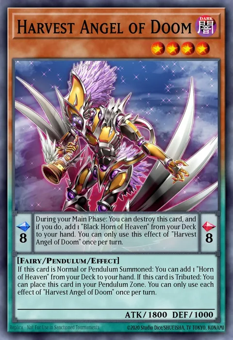 Harvest Angel of Doom, card CYAC-EN026 from Cyberstorm Access