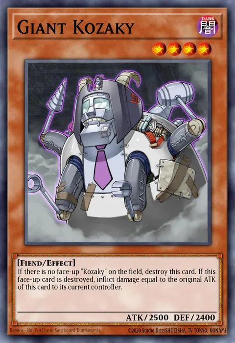 Giant Kozaky, carte DR04-EN022 de Dark Revelation Volume 4