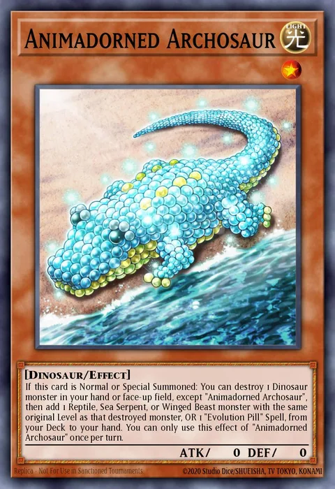 Animadorned Archosaur, card MP21-EN062 from 2021 Tin of Ancient Battles