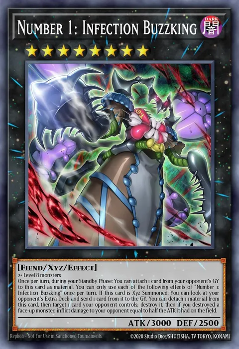 Number 1: Infection Buzzking, card MZMI-EN023 from Maze of Millennia