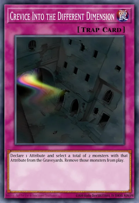 Crevice Into the Different Dimension, card TSHD-EN078 from The Shining Darkness
