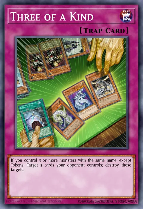 Three of a Kind, card SDCR-EN031 from Cyber Dragon Revolution Structure Deck