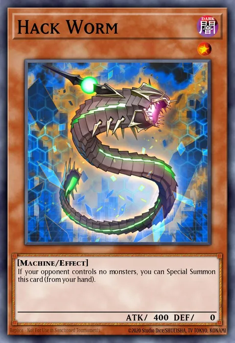 Hack Worm, card COTD-EN012 from Code of the Duelist