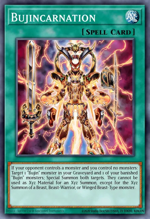 Bujincarnation, card AP06-EN012 from Astral Pack Six