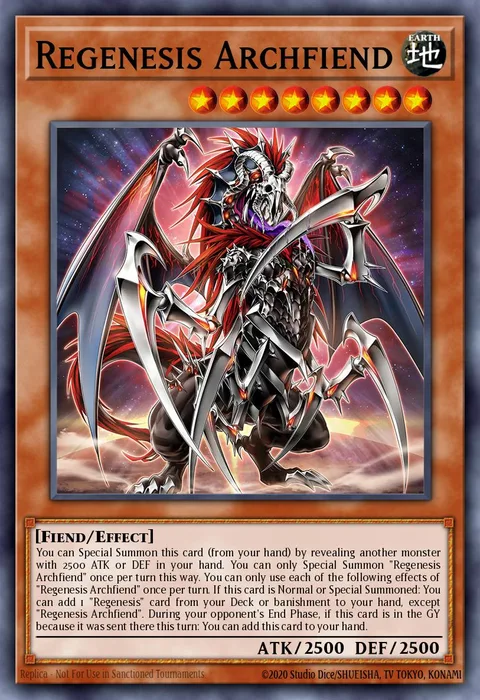 Regenesis Archfiend, card ALIN-EN016 from Alliance Insight