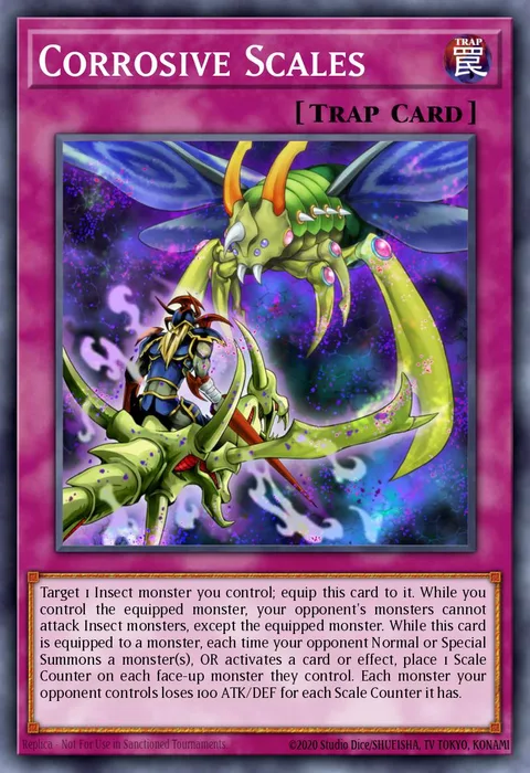 Corrosive Scales, carte LDS1-EN074 de Legendary Duelists: Season 1