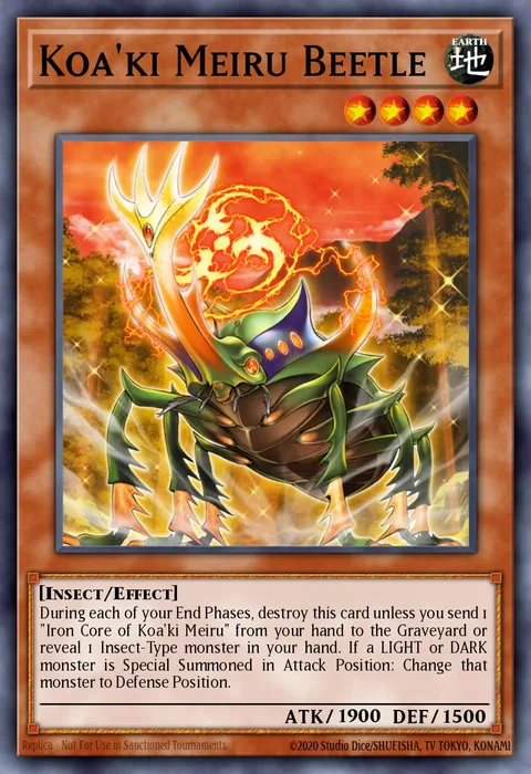 Koa'ki Meiru Beetle, card SOVR-EN000 from Stardust Overdrive