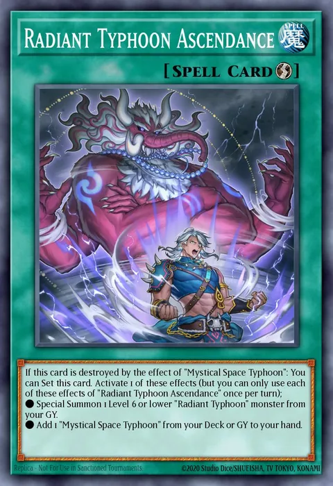 Radiant Typhoon Ascendance, carte MAMO-EN107 de Magnificent Monsters