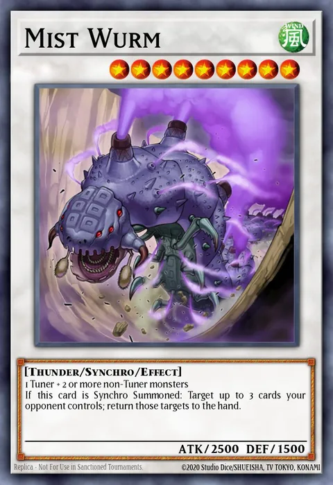 Mist Wurm, card DT01-EN032 from Duel Terminal 1