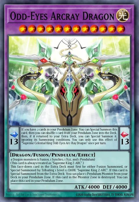 Odd-Eyes Arcray Dragon, card AGOV-EN030 from Age of Overlord