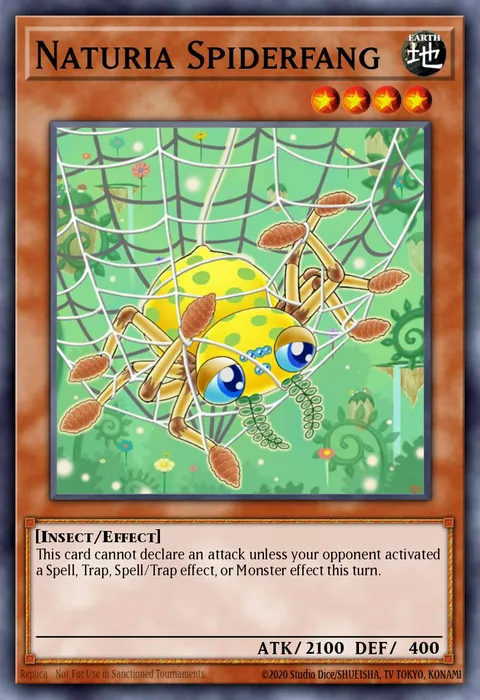 Naturia Spiderfang, carte HA02-EN040 de Hidden Arsenal 2